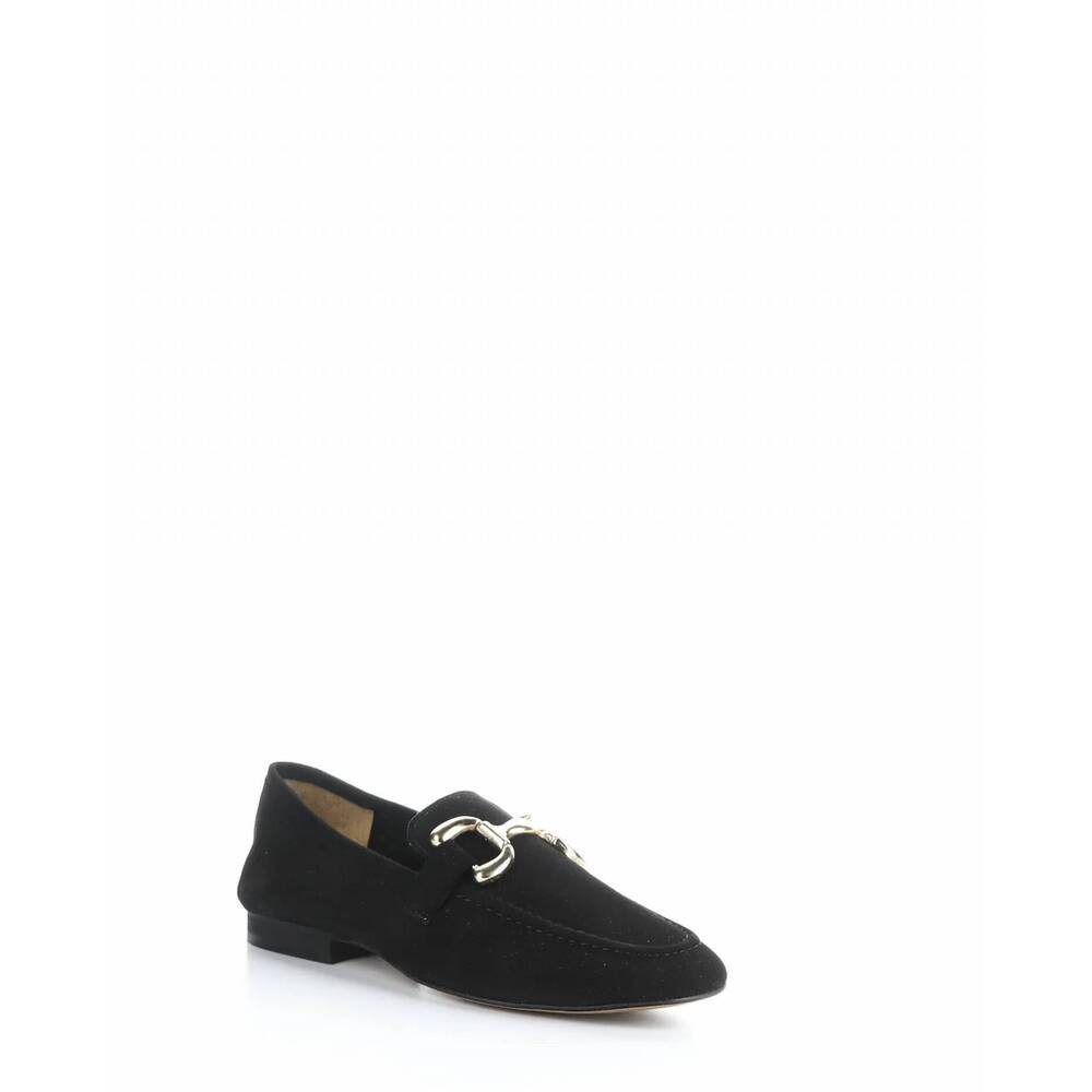 NEW BOS. & CO. women's macie suede slip-on shoes in black